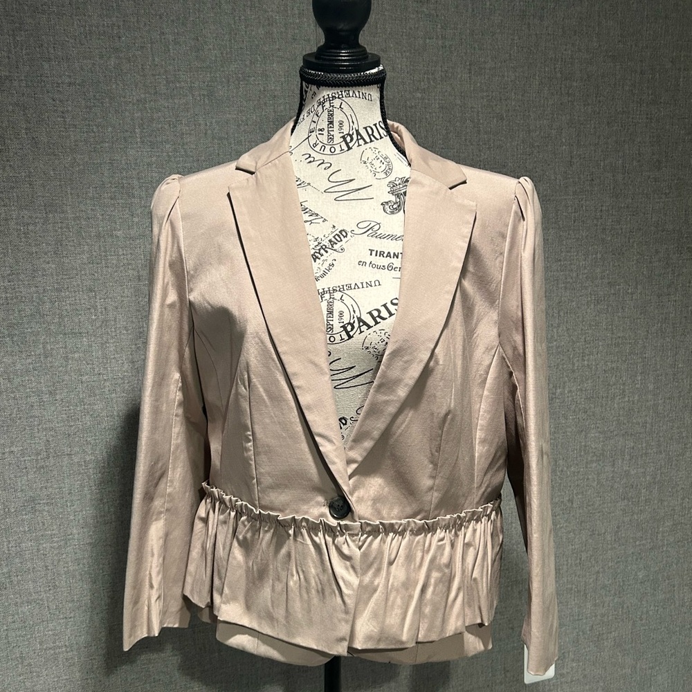 Ann Taylor Loft Women's Blazer with Ruffle Detail, size 16